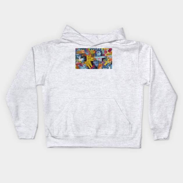 open heart Kids Hoodie by Angel Rivas